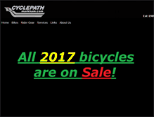 Tablet Screenshot of cyclepathmarkham.com